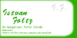 istvan foltz business card